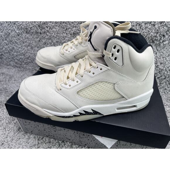 Air Jordan 5 Retro De Gs Orewood Off White Size 9.5 Preowned In Box - Picture 5 of 10
